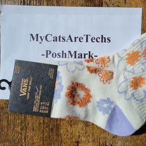 Vans Summer Bloom Half Crew Sock Women's Size 6.5-10 Brand New! Nice Spring Sock